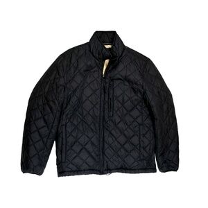 Marc New York Fillmore Quilted Jacket Men's Large Black Sherpa Fleece